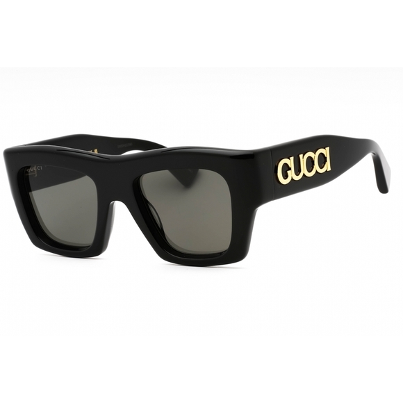 Gucci GG1772S Sunglasses 001 Black Acetate Rectangle